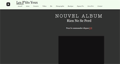 Desktop Screenshot of lesptitsyeux.com